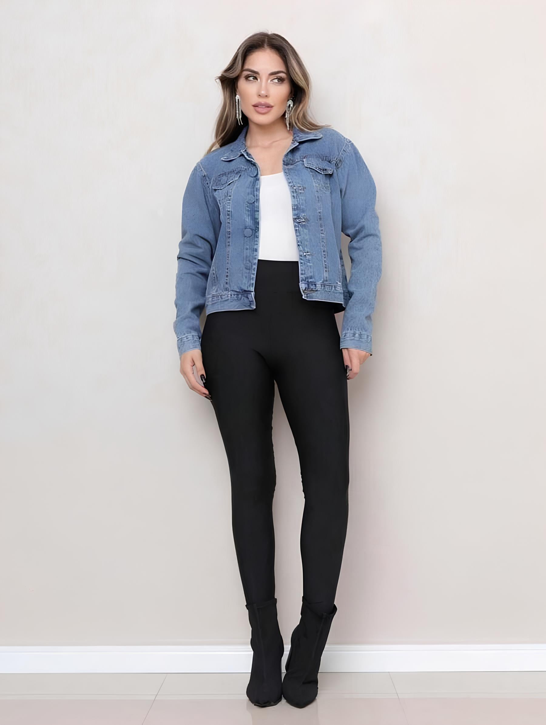 Jaqueta Jeans Feminina