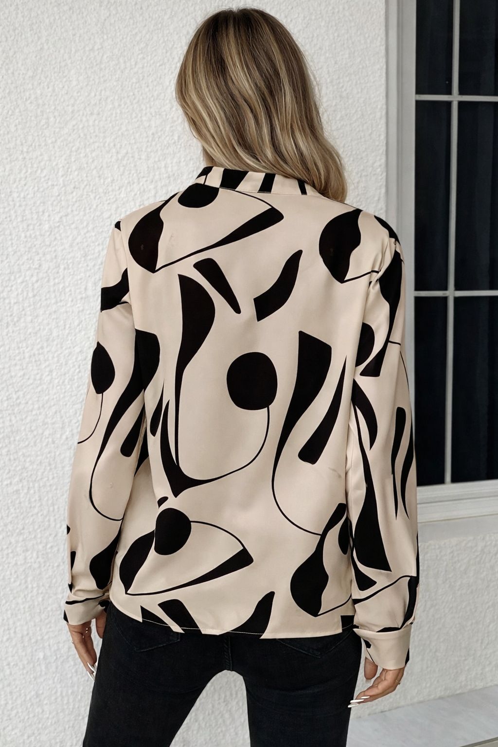 Blusa Manga Longa Casual Geovana