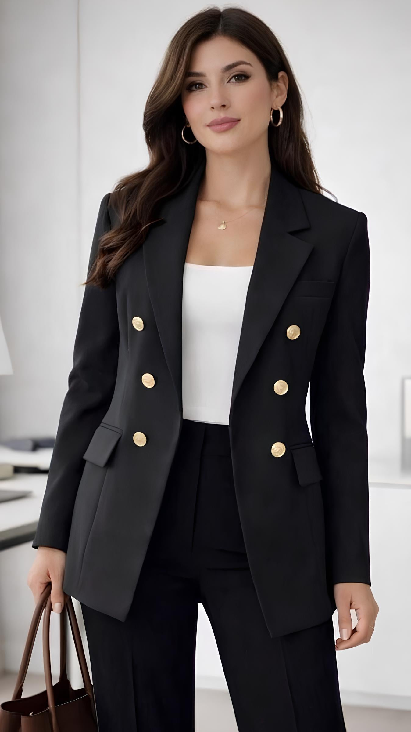 Blazer em Alfaiataria com Botões